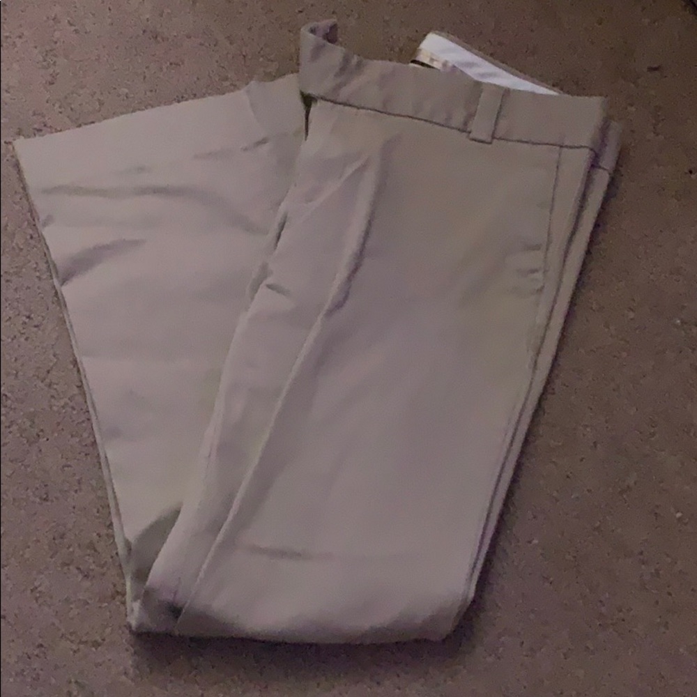 flared khaki pants